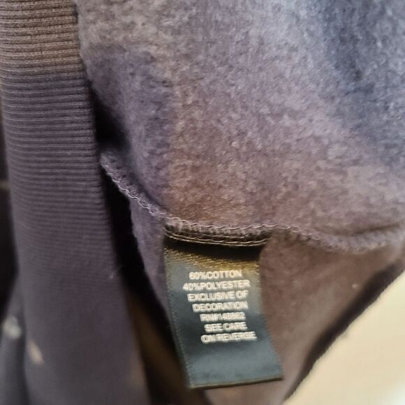 1X 14W 16W Torrid Grey Bleach Splatter Sweatshirt Dress Fleece Skull Hood Lounge - Picture 6 of 9